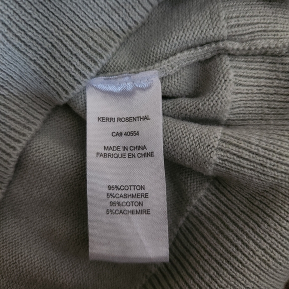 Kerri Rosenthal by Anthropologie mint green Cashmere Blend Sweater Medium - Picture 3 of 6